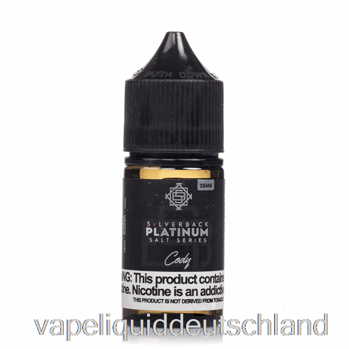 Cody – Salze Der Silverback-Platinserie – 30 Ml, 25 Mg Vape-Flüssigkeit